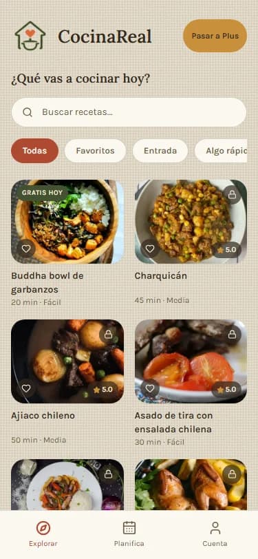 Explora las 135 recetas, gratis